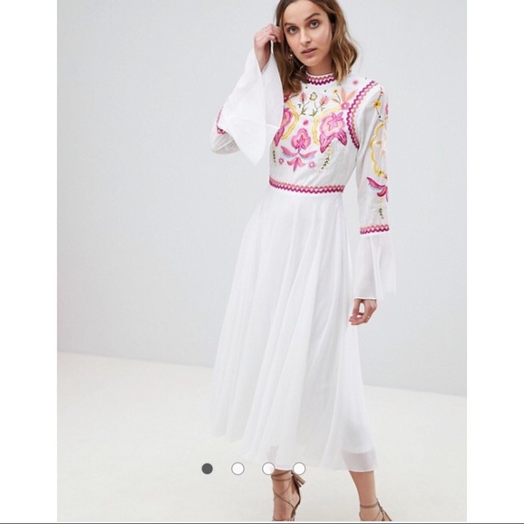 ASOS Dresses & Skirts - ⭐️SALE⭐️ Frock and Frill embroidered Midaxi dress